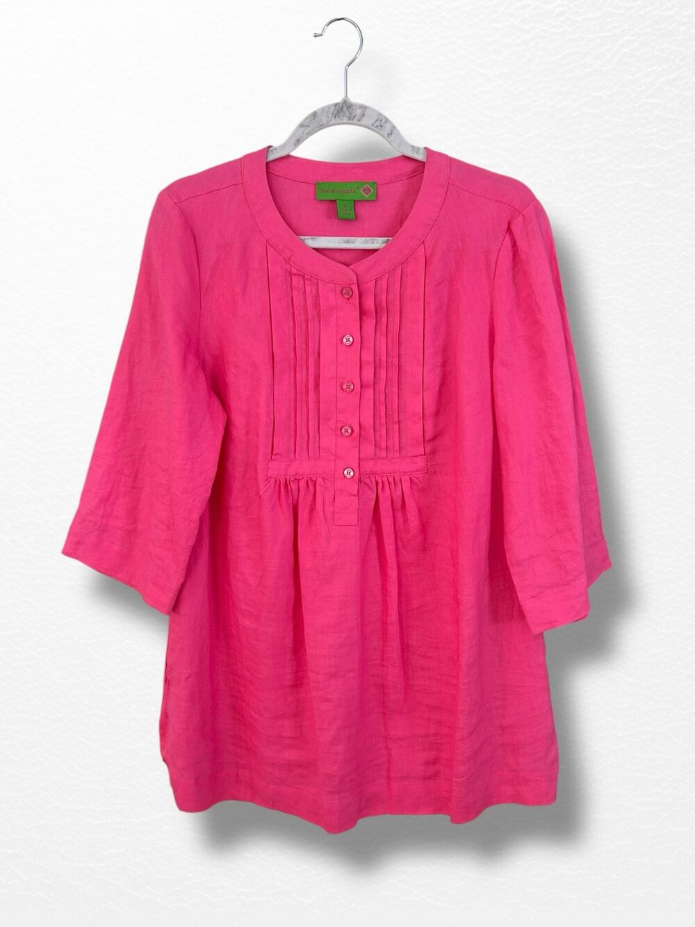 Island Republic Linen Popover, Size M